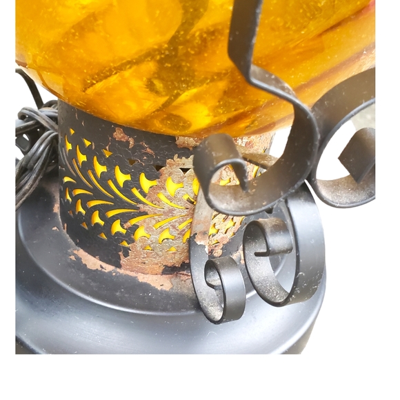 Vintage Mid Century Modern Hollywood Regency Swag  Lamps 2 - Picture 8 of 11